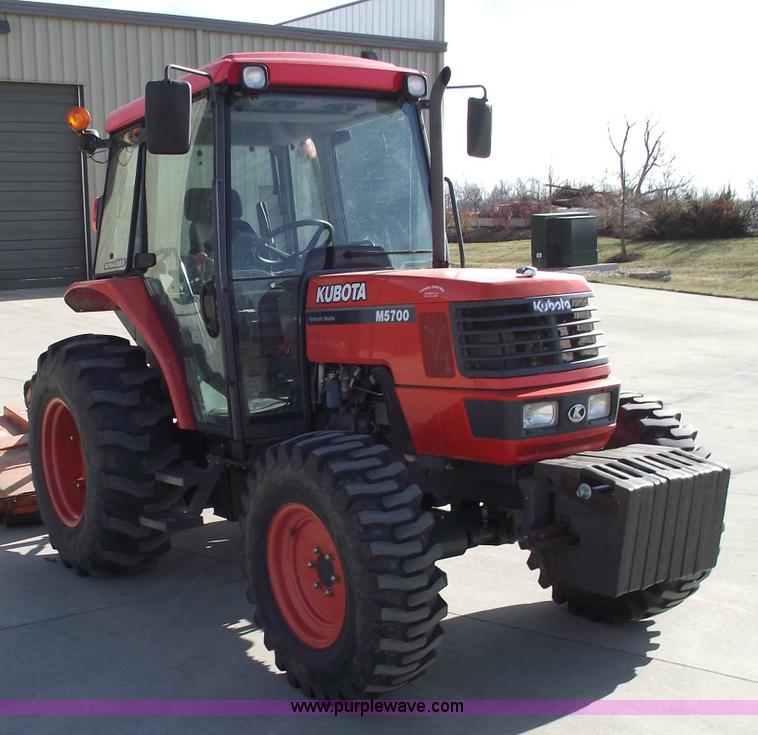 image for item 5452 2006 Kubota M5700 4WD cab tractor