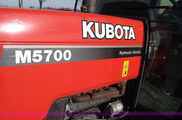image for item 5452 2006 Kubota M5700 4WD cab tractor