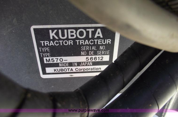 image for item 5452 2006 Kubota M5700 4WD cab tractor