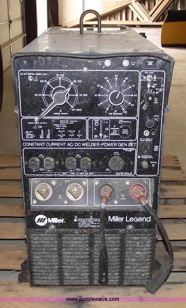 image for item 5454 Miller Legend welder generator