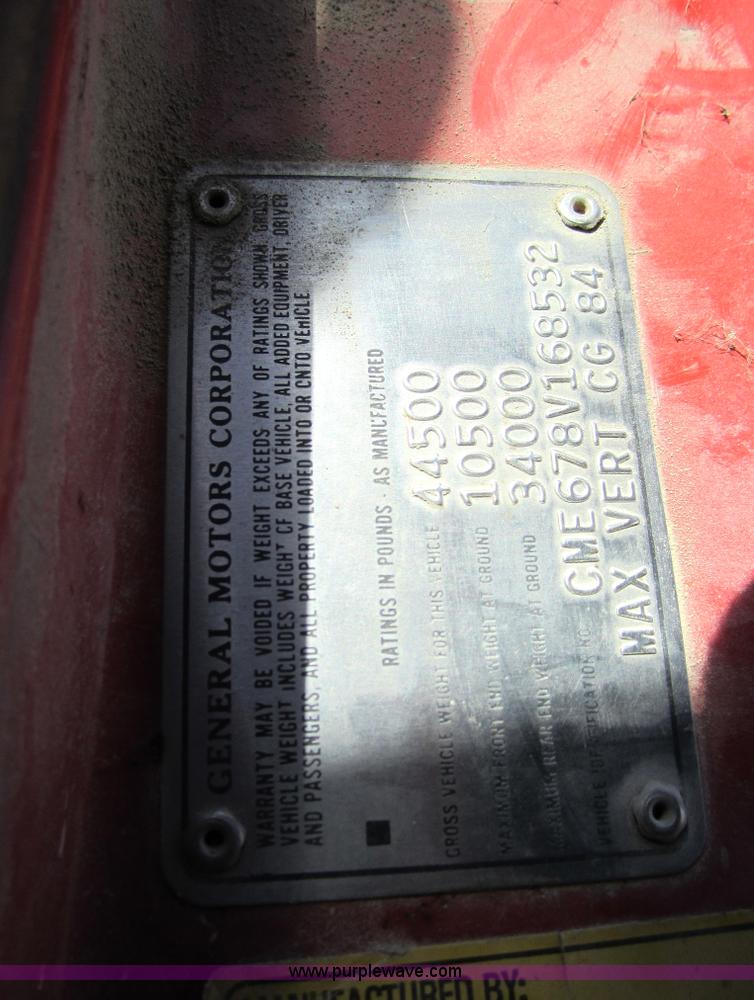 image for item 5607 1978 Chevrolet C65 grain truck