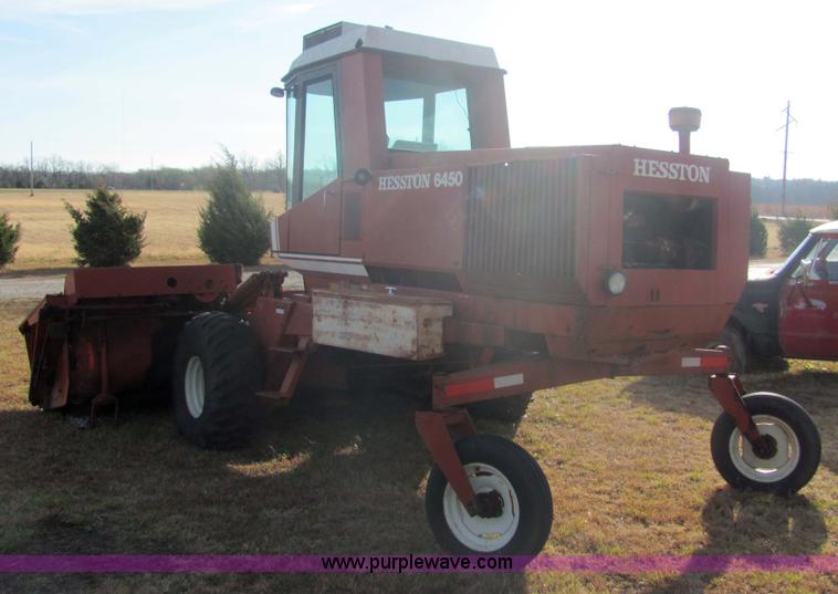 image for item 6692 Hesston 6450 self-propelled swather