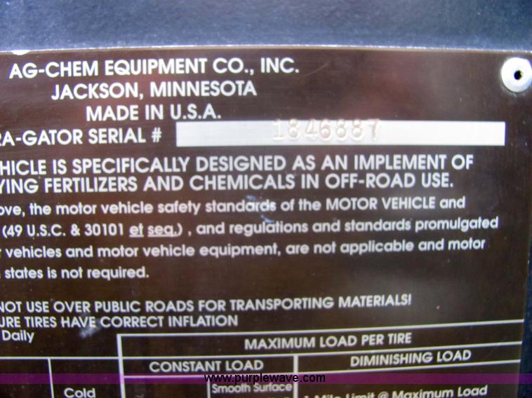 image for item 6758 Ag-Chem TerraGator 1803 self-propelled sprayer