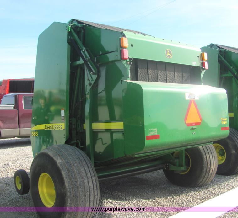 image for item 6765 2007 John Deere 568 round baler