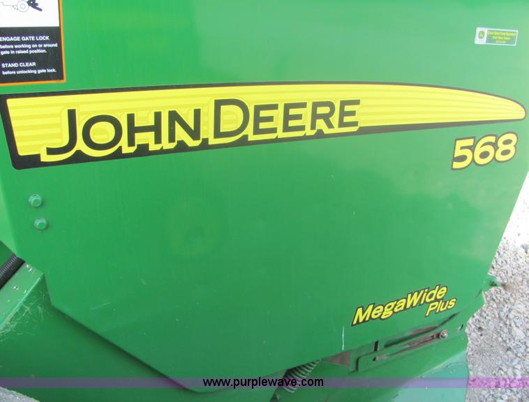 image for item 6765 2007 John Deere 568 round baler