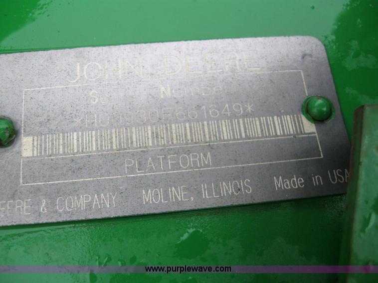 image for item 7045 1995 John Deere 930 flex platform header