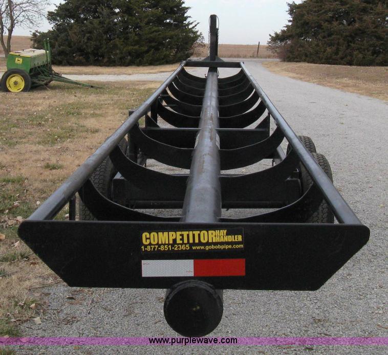image for item 8081 2010 Competitor Hay Handler 36' inline self-dump round bale trailer