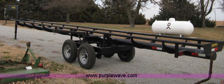 image for item 8081 2010 Competitor Hay Handler 36' inline self-dump round bale trailer