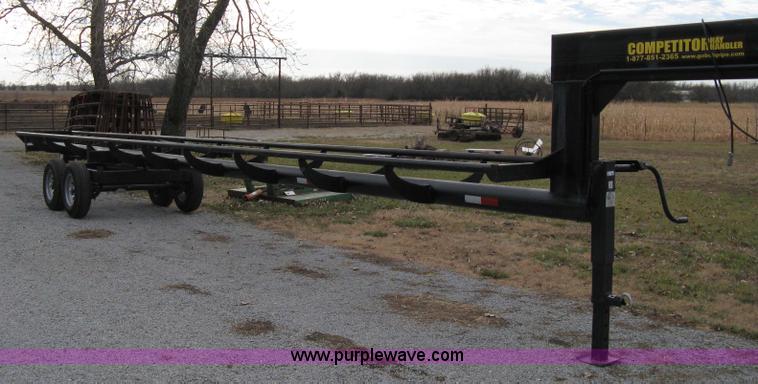 image for item 8081 2010 Competitor Hay Handler 36' inline self-dump round bale trailer
