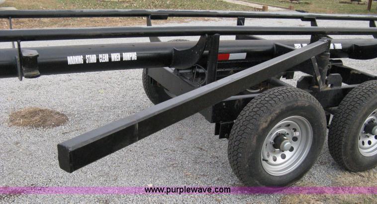 image for item 8081 2010 Competitor Hay Handler 36' inline self-dump round bale trailer