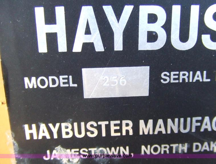 image for item 2358 1995 HayBuster 256 big bale buster with deflector shield