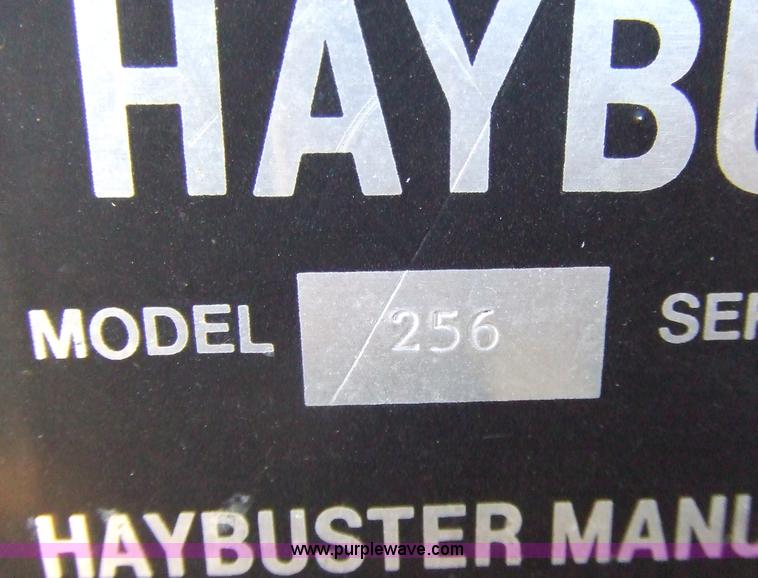 image for item 2358 1995 HayBuster 256 big bale buster with deflector shield