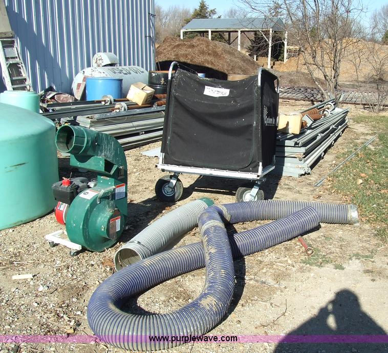 Cyclone pullbehind leaf rake vacuum for riding mower in Manhattan, KS