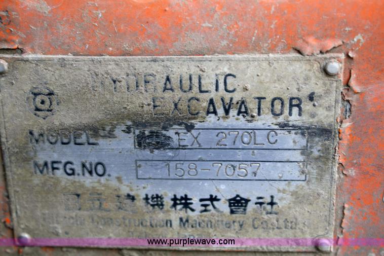 image for item 4854 1996 Hitachi EX270LC excavator