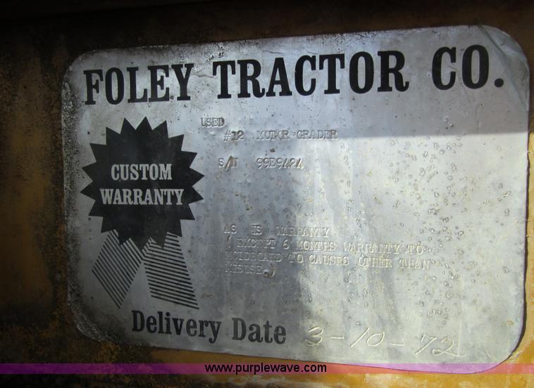 image for item 5603 1964 Caterpillar 12E motor grader