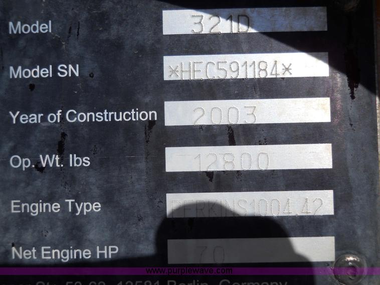 image for item 7767 2003 Case 321D wheel loader