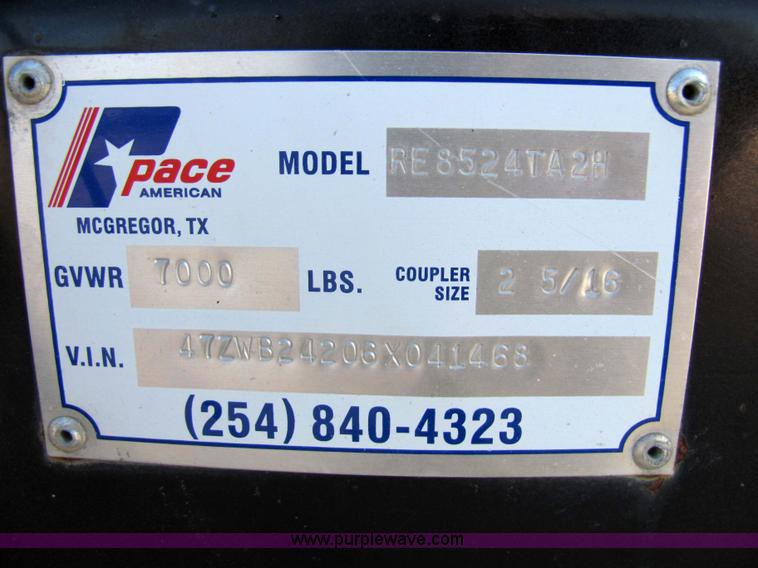 image for item 2317 2006 Pace Explorer RT 24' enclosed trailer