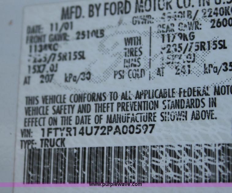 image for item 6383 1989 Ford Ranger