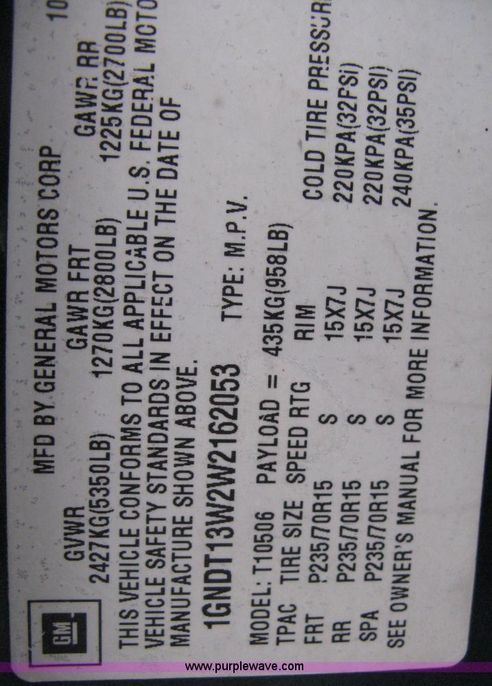 image for item 8091 1998 Chevrolet Blazer