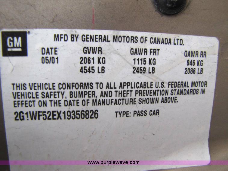 image for item 8306 2001 Chevrolet Impala