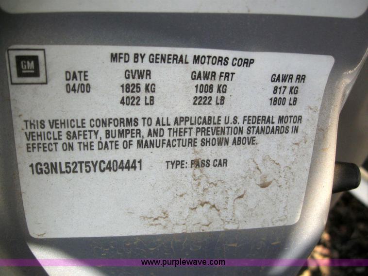 image for item 3150 2000 Oldsmobile Alero GL