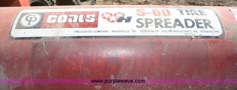 image for item 4967 Coats S-60 tire spreading machine