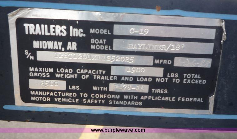 image for item 5610 1988 Bayliner boat