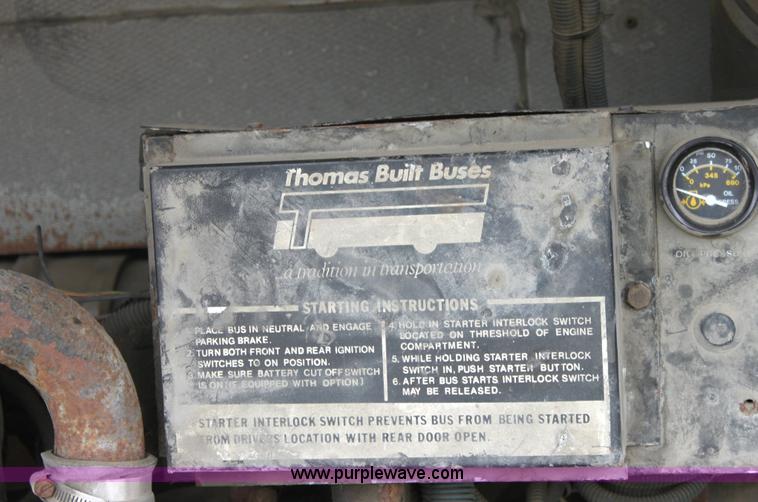 image for item 6534 1986 Thomas Built 3885 school bus