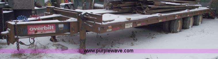 image for item 5457 1997 Overbuilt 20 ton triple axle tilt trailer