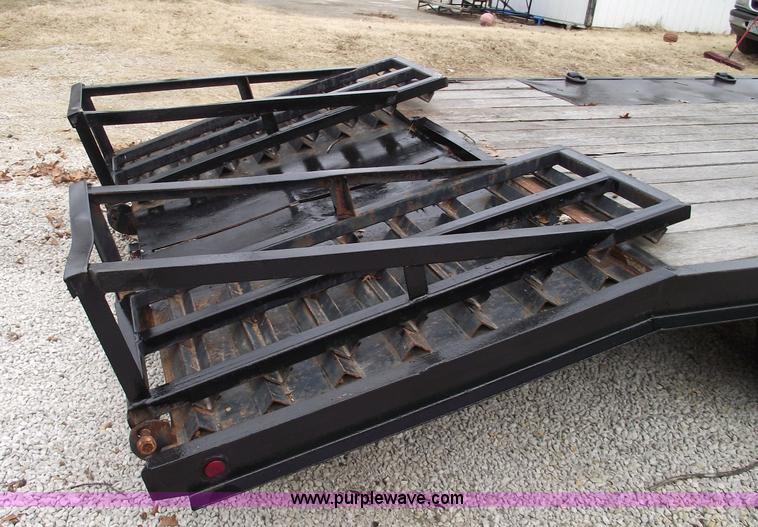 image for item 5466 1986 shop-built 24' gooseneck trailer