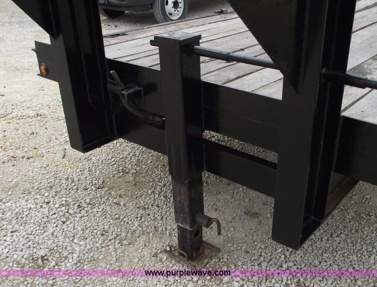 image for item 5466 1986 shop-built 24' gooseneck trailer