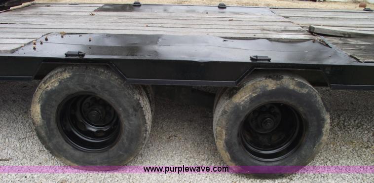 image for item 5466 1986 shop-built 24' gooseneck trailer