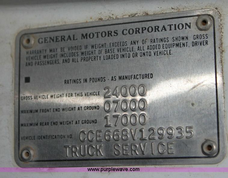 image for item 6796 1978 Chevrolet CBS boom truck