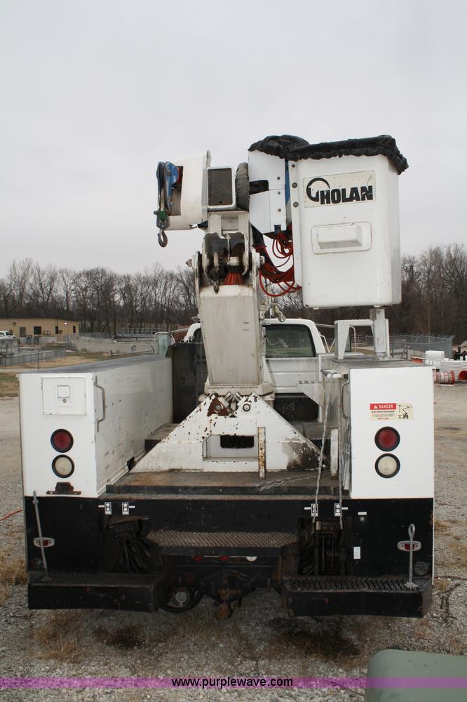 image for item 4920 Knapheide 6137HBA2 utility bed with Holan bucket boom