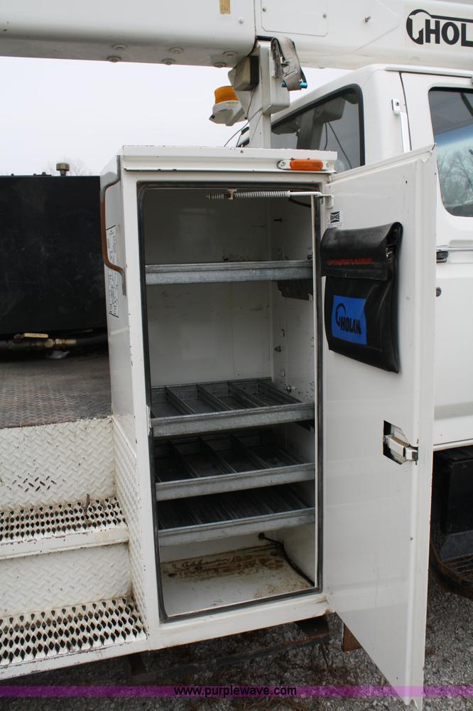 image for item 4920 Knapheide 6137HBA2 utility bed with Holan bucket boom