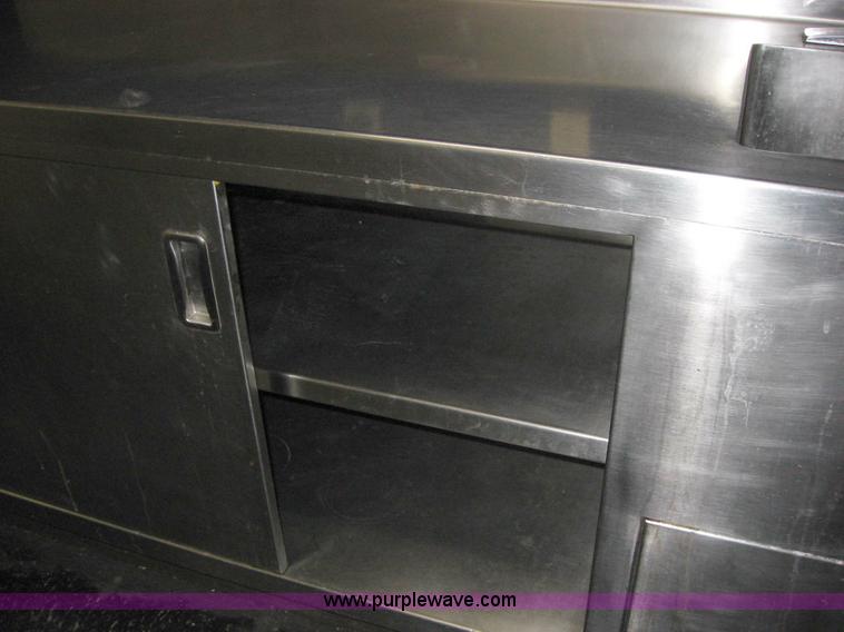 image for item 5169 Stainless steel sink with storage cabinet
