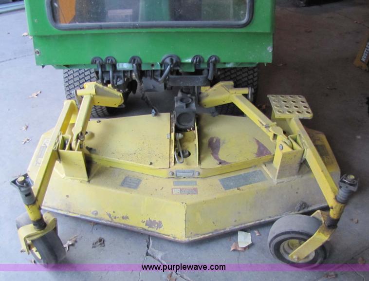 image for item 5235 1994 John Deere F925 front mount mower with broom