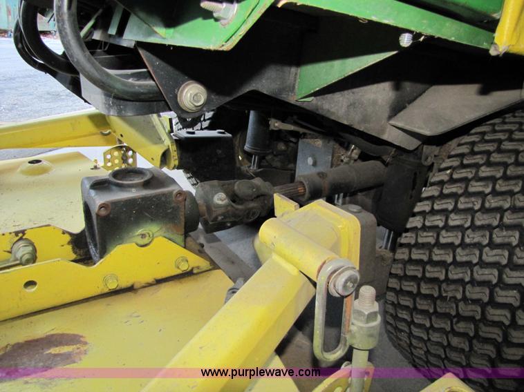 image for item 5235 1994 John Deere F925 front mount mower with broom