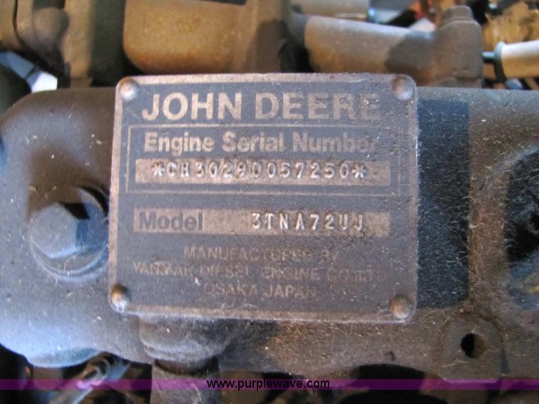 image for item 5235 1994 John Deere F925 front mount mower with broom