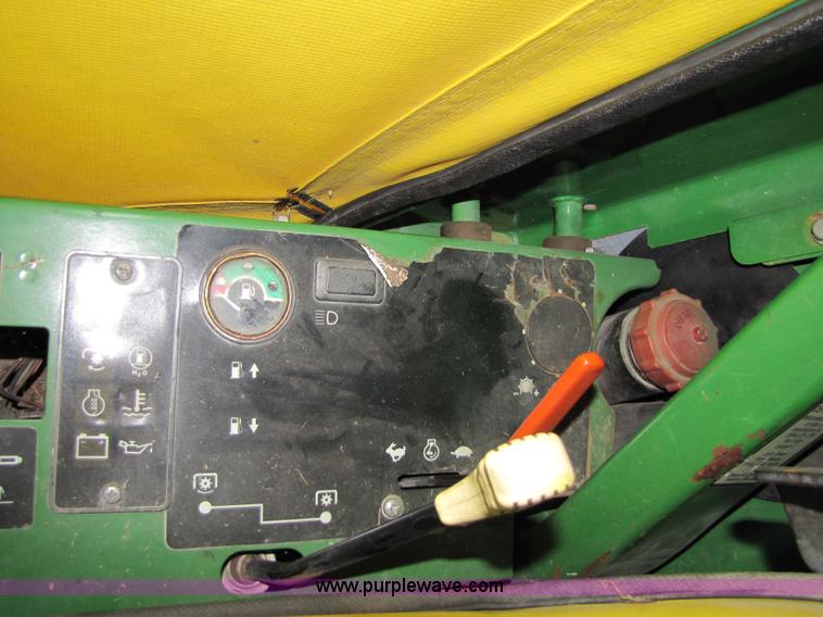 image for item 5235 1994 John Deere F925 front mount mower with broom