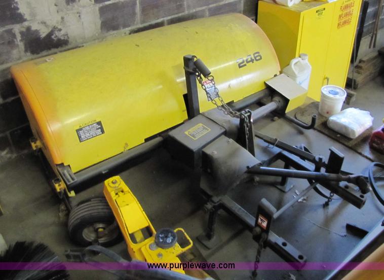 image for item 5235 1994 John Deere F925 front mount mower with broom