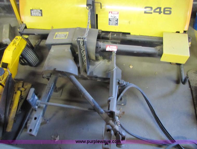 image for item 5235 1994 John Deere F925 front mount mower with broom