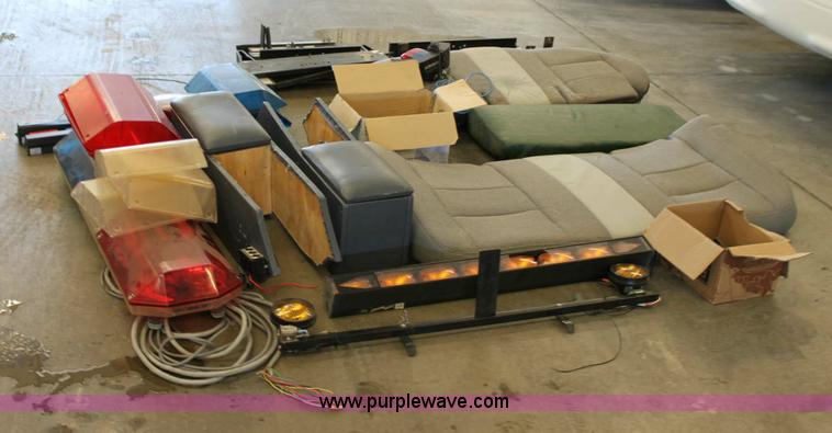 image for item 6154 Assorted law enforcement vehicle accessories