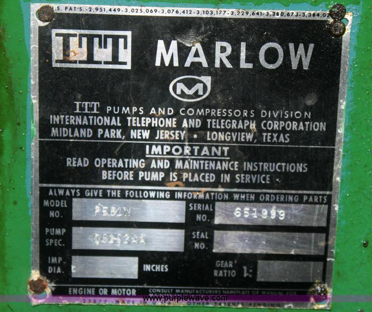 image for item 6459 Marlow piston pump