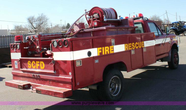 image for item 6531 1994 Ford F350 XL fire truck