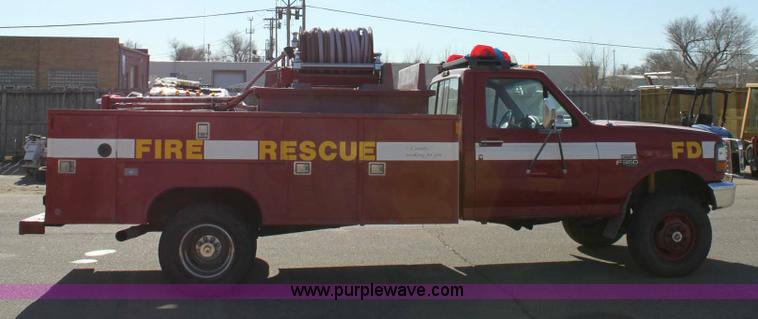 image for item 6531 1994 Ford F350 XL fire truck