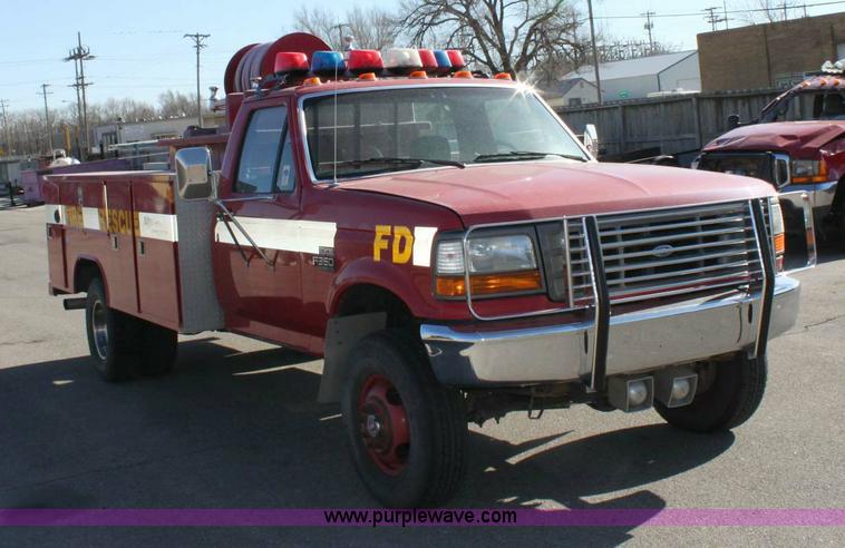 image for item 6531 1994 Ford F350 XL fire truck