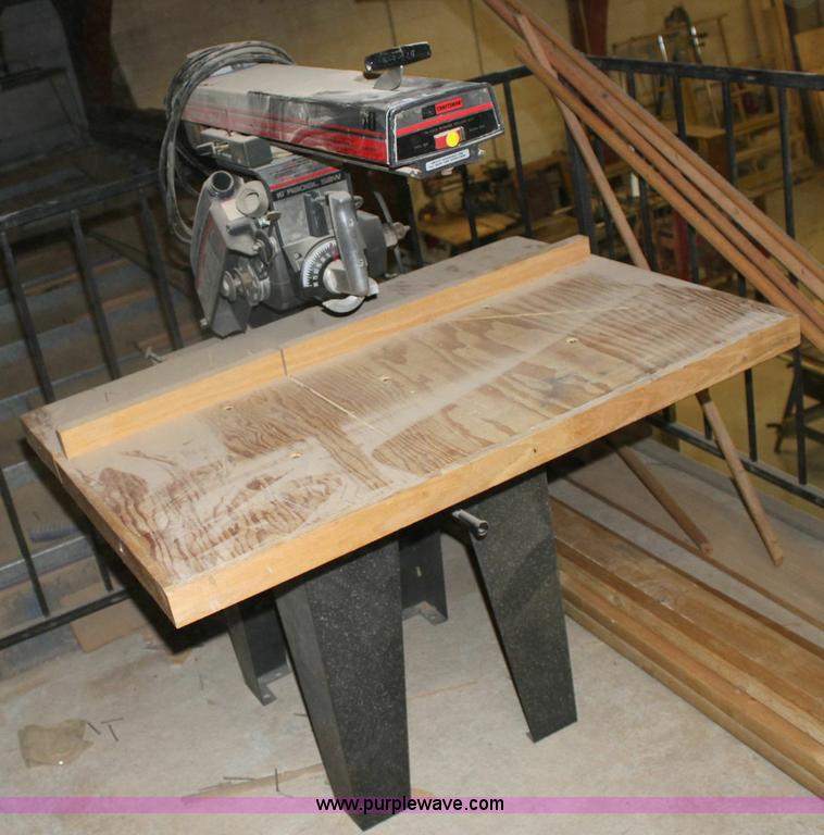 image for item 6538 Craftsman 10" radial arm saw and router