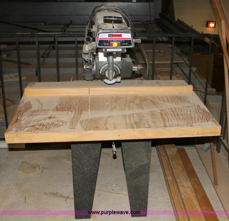 image for item 6538 Craftsman 10" radial arm saw and router