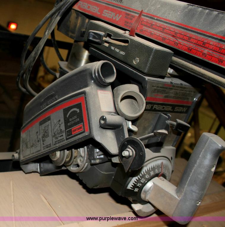 image for item 6538 Craftsman 10" radial arm saw and router